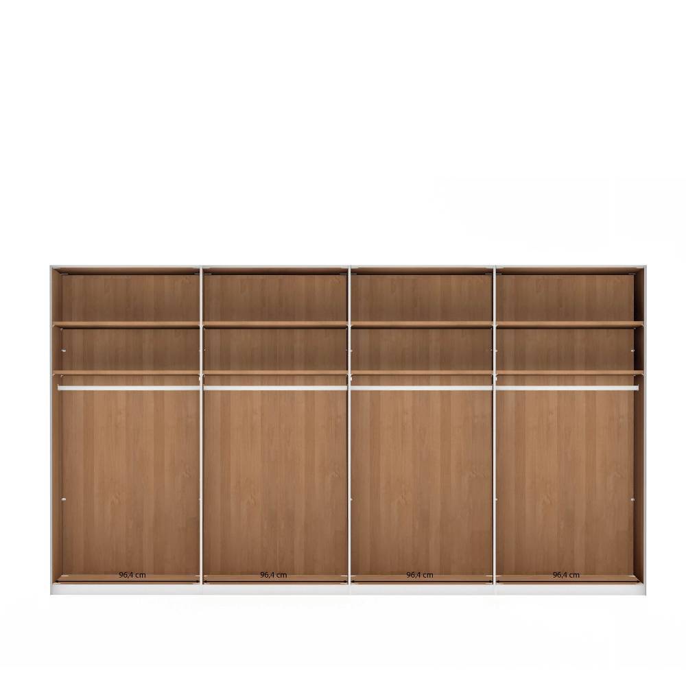 8-türiger Kleiderschrank in Champagner - Nikoba
