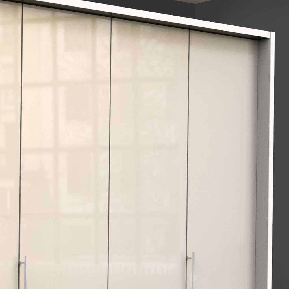 Schlafzimmerschrank mit Gleittüren in Creme - Zidarie