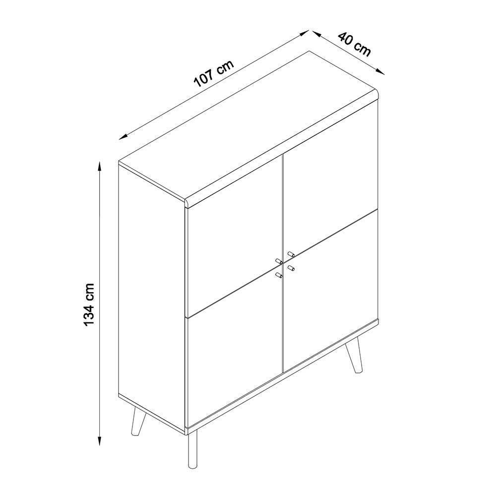 Set Wohnzimmer Möbel mit Sofatisch - Cablos I (fünfteilig)
