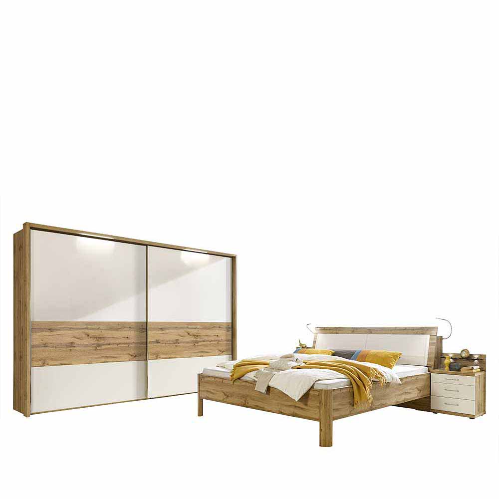 Schlafzimmermöbel Neriman mit Stauraumbett (vierteilig)