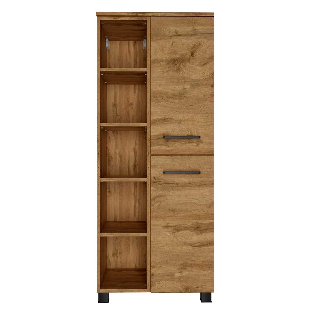55x135x35 Badezimmer Midischrank in Wildeiche NB - Arazony