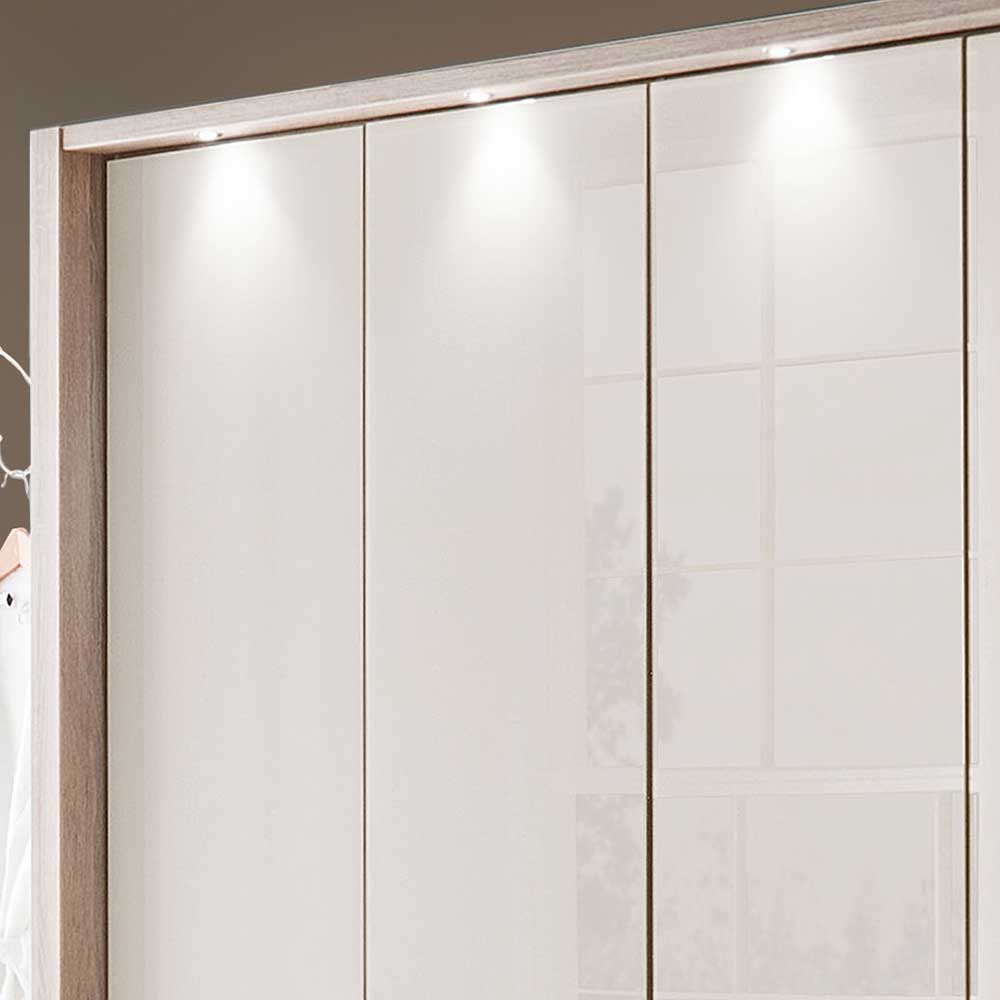 Schlafzimmermöbel Set mit LED Licht - Rativian (vierteilig)