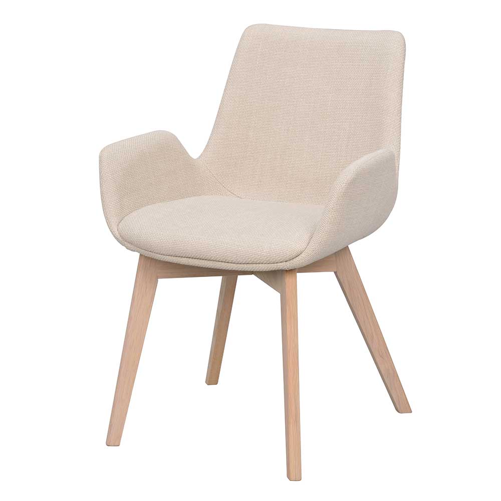 Skandi Esszimmerstühle in Beige - Garcia (2er Set)