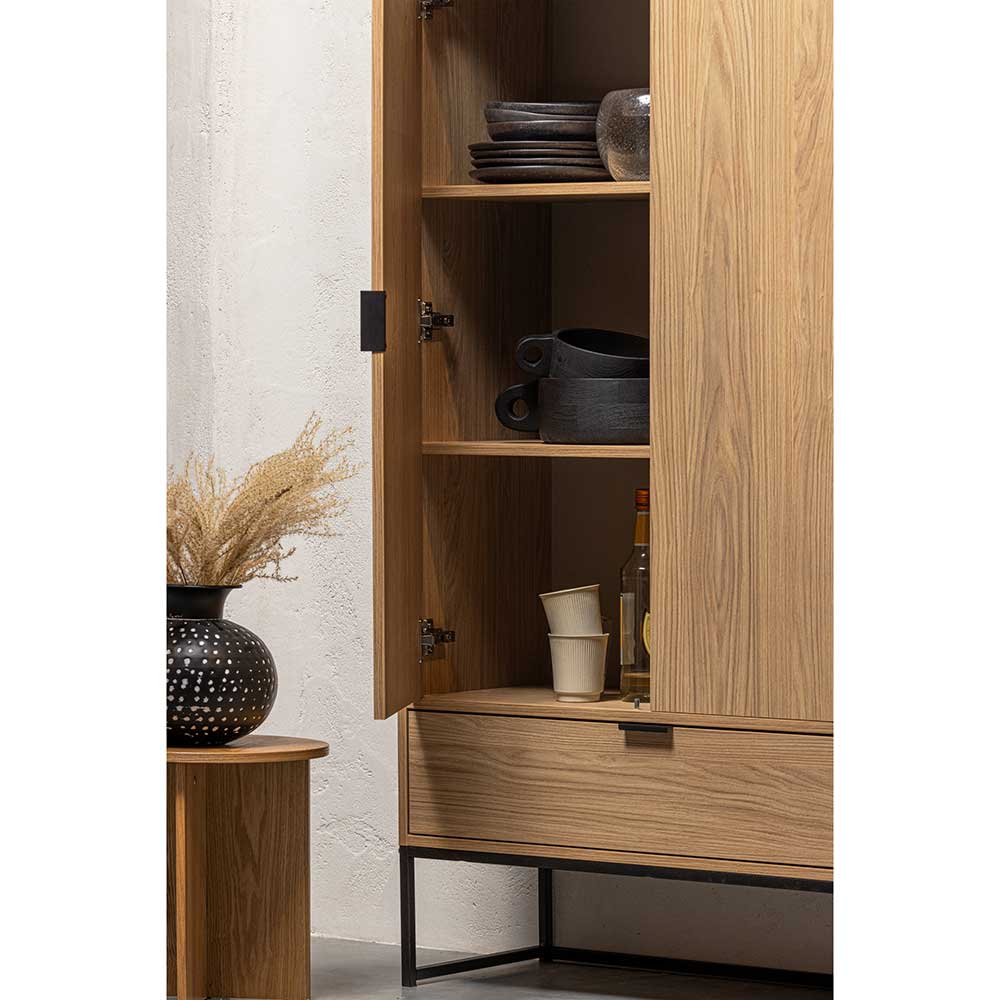 Wohnzimmerschrank mit Doppeltür und Schublade - Ariadelco