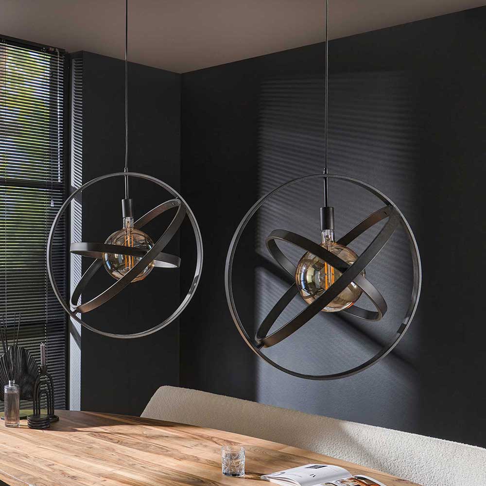 2-flammige Design Hängeleuchte aus Metall - Salines