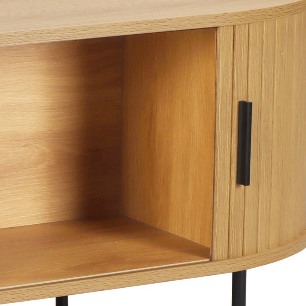 Ovaler Couchtisch mit Stauraum - Barnetta