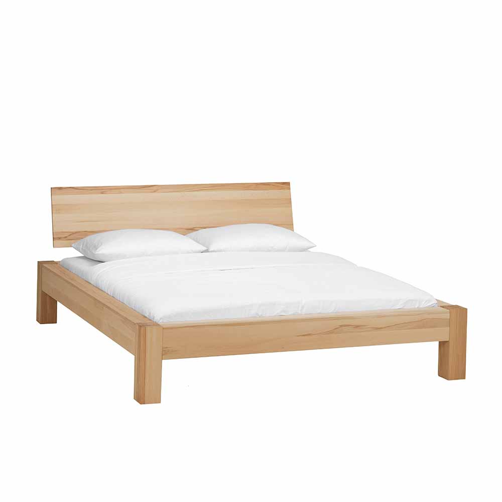 Massivholz Doppelbett Oletta aus Kernbuche geölt