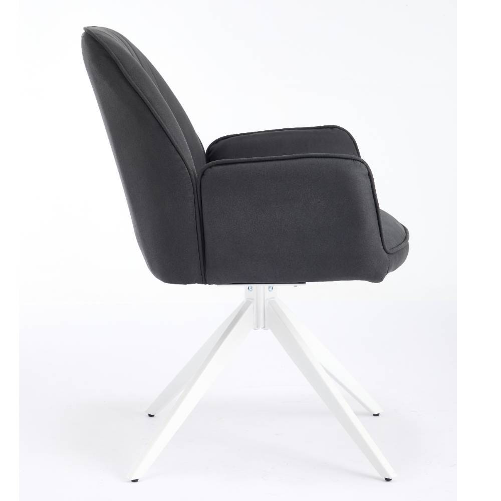 Tischsessel in Anthrazit - Minea (2er Set)