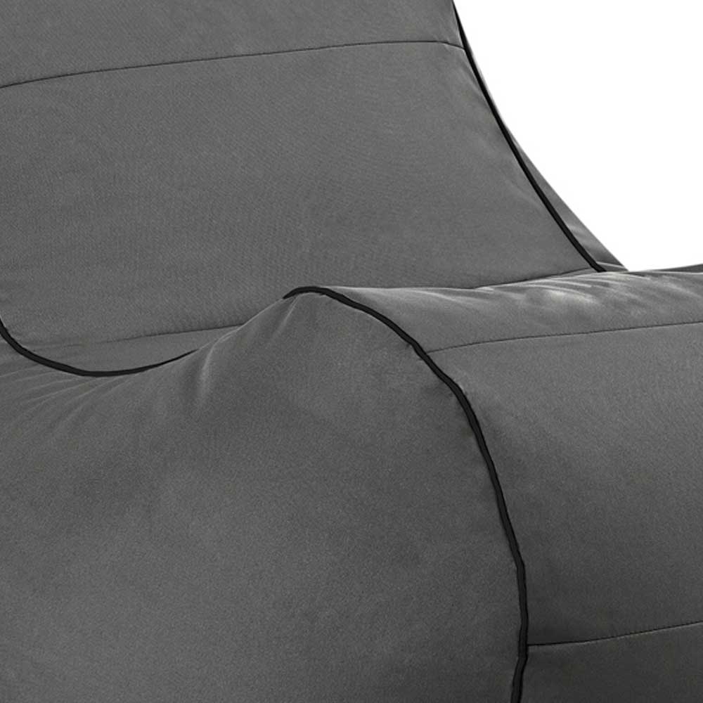 Sitzsack Sessel Mareida in Anthrazit