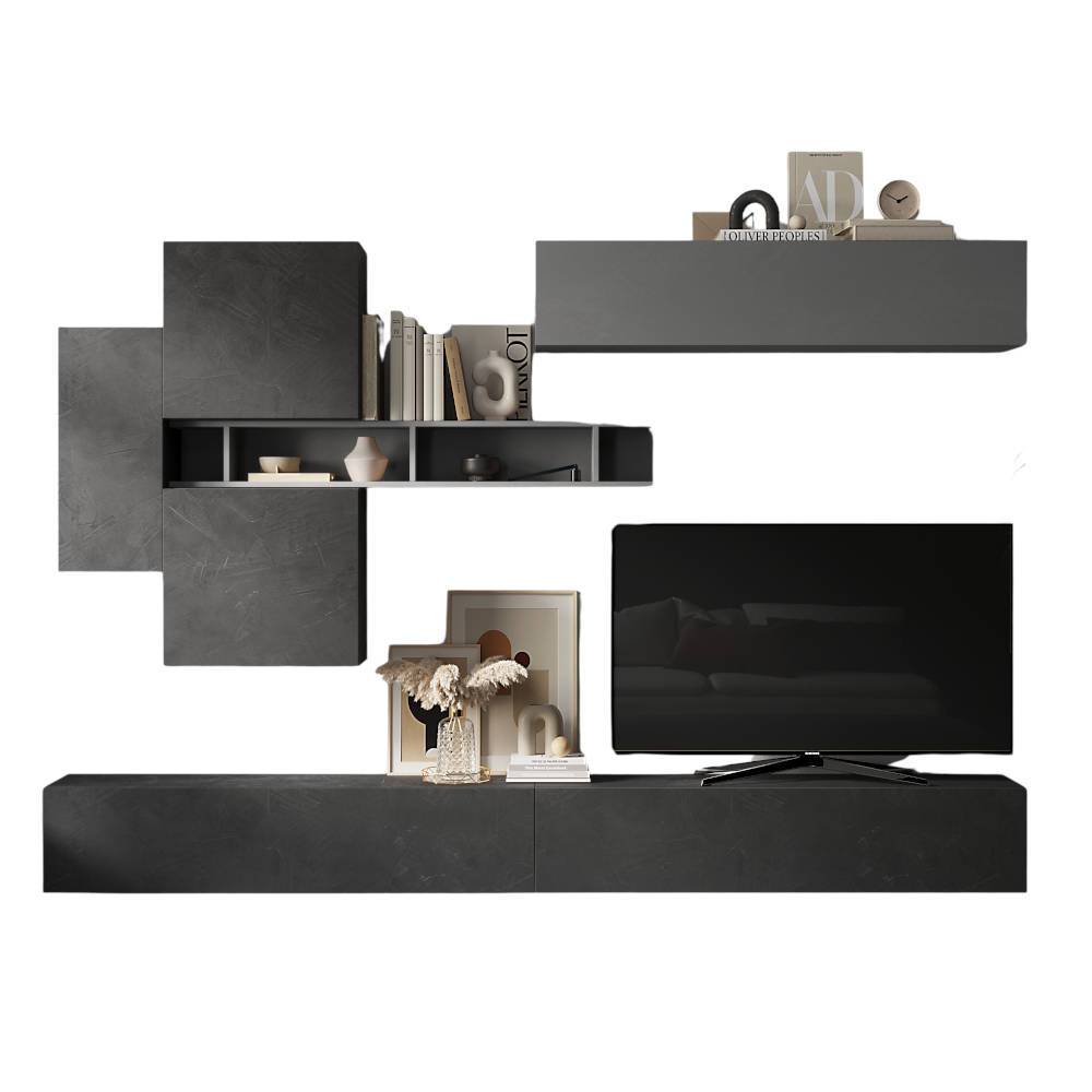 TV Anbauwand Kombi modern - Katalo (siebenteilig)