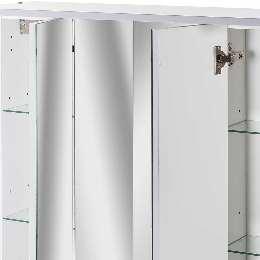 Weißer Spiegelschrank für das Bad - Yuliva