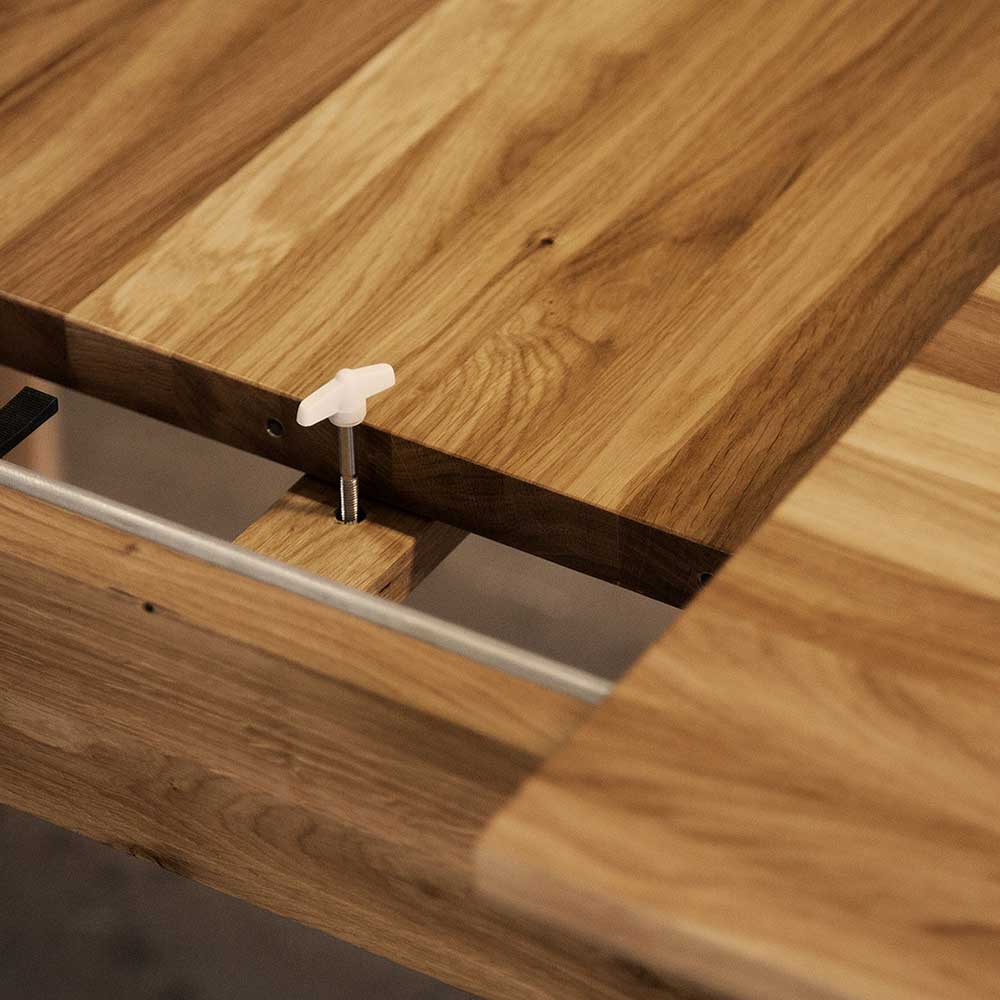 Esszimmer Ausziehtisch aus Holz Wildeiche - Eavy