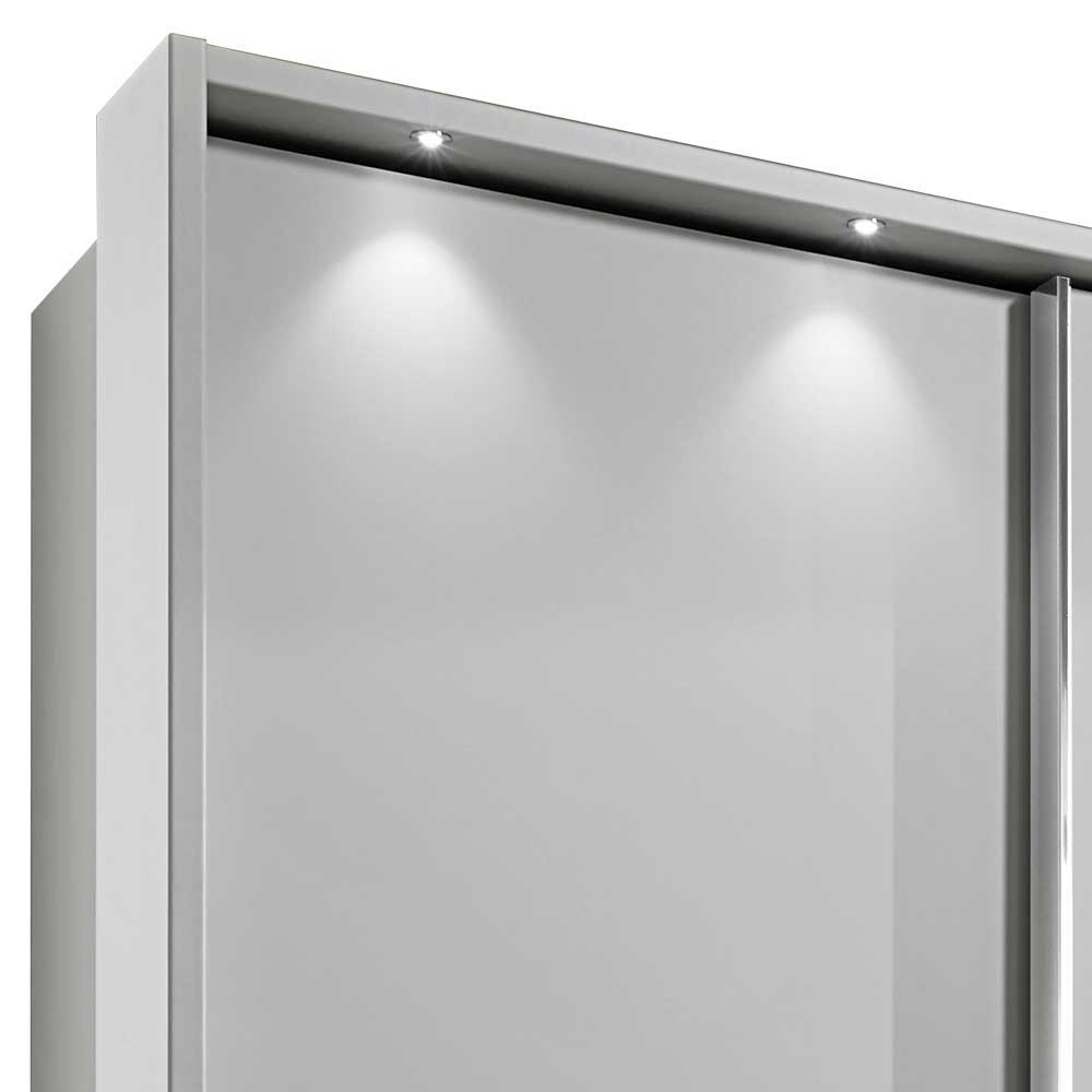 Schwebetürenschrank mit integrierter LED-Beleuchtung oben – Cinandra