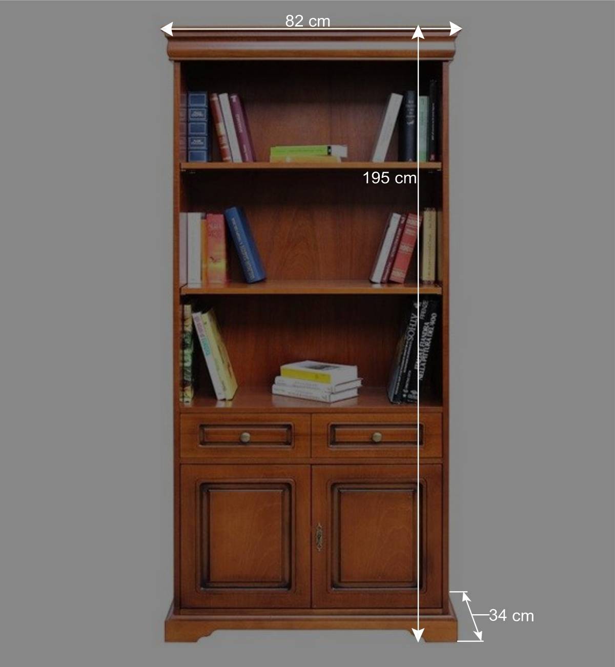 Bücherschrank im klassischen Stil - Kimms