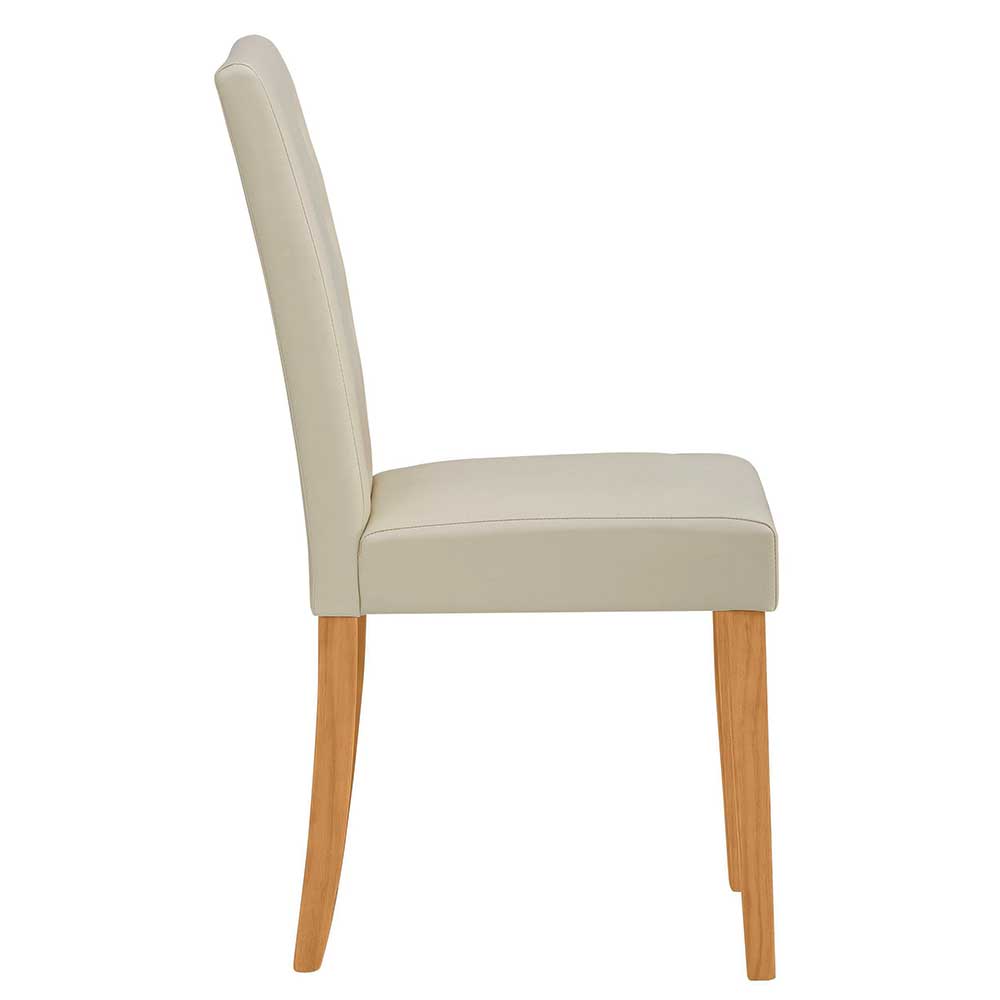 Esszimmerstuhl in Creme & Kiefer - Ribera (2er Set)