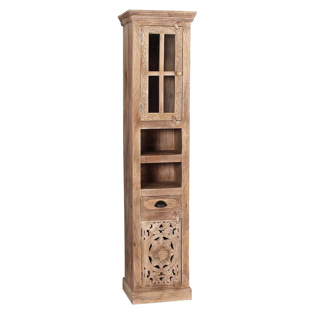 Romantische Badmöbel aus Holz - Runiasa (fünfteilig)