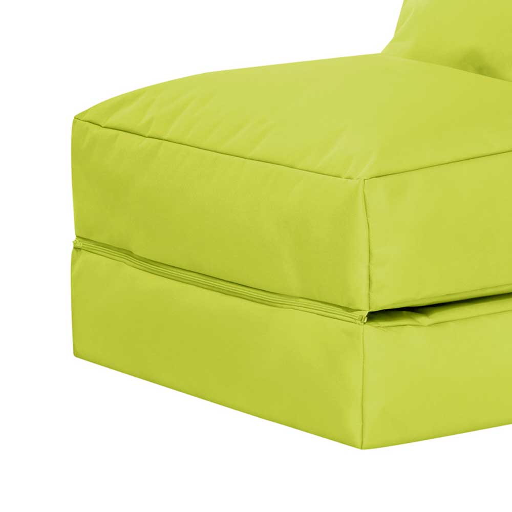 Liege Sitzsack Maron in Gelbgrün