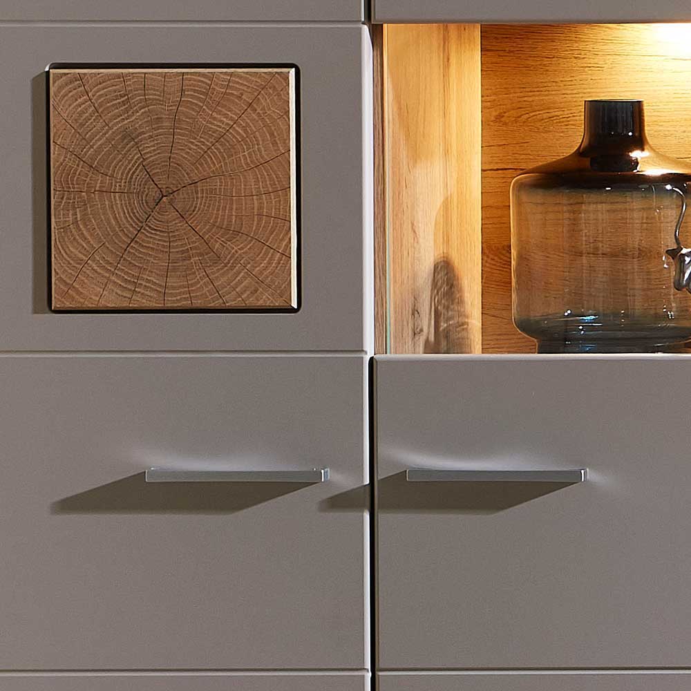TV Anbauwand Möbel mit LED Licht - Fraguca (fünfteilig)