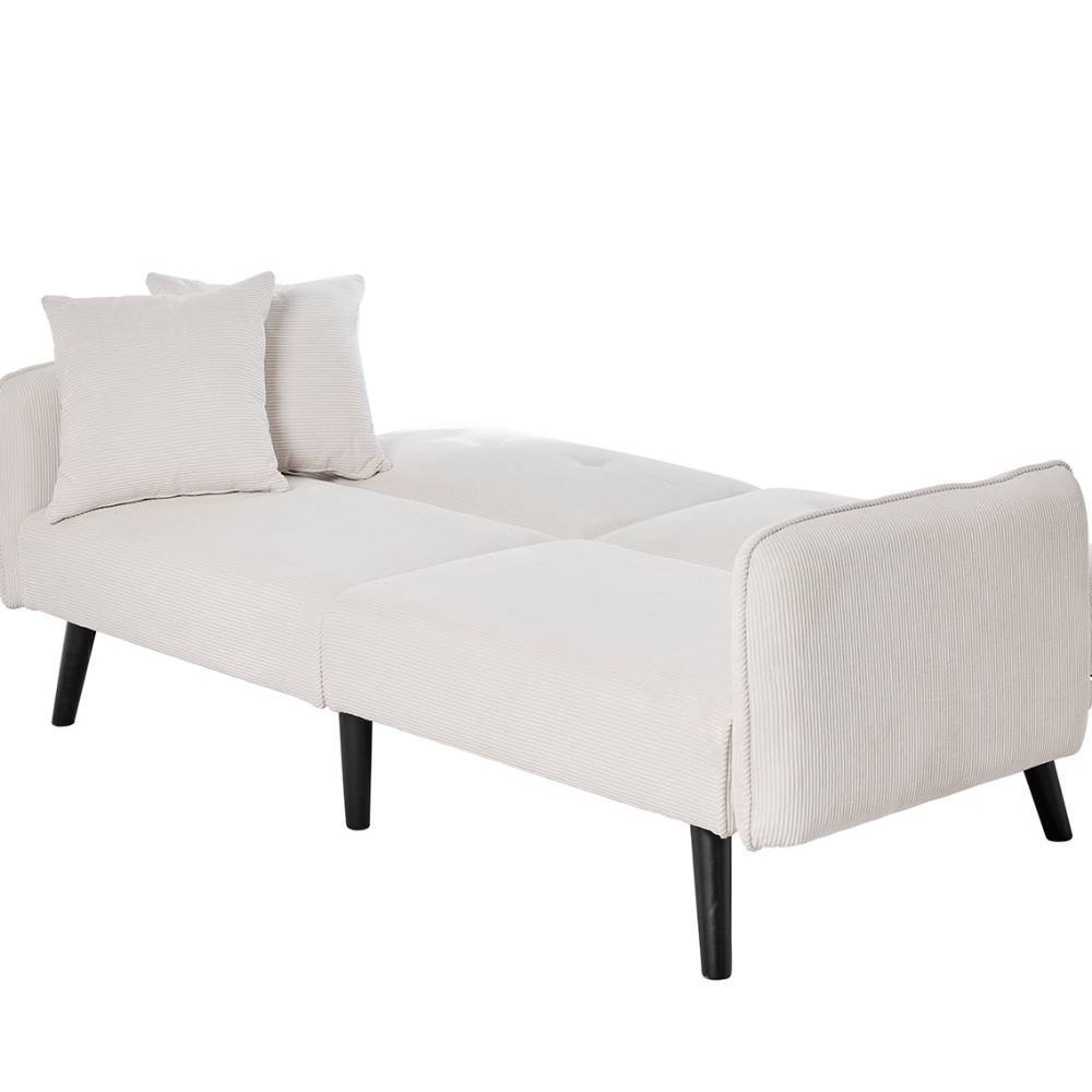 Schlafsofa in Offwhite Cord - Mailak