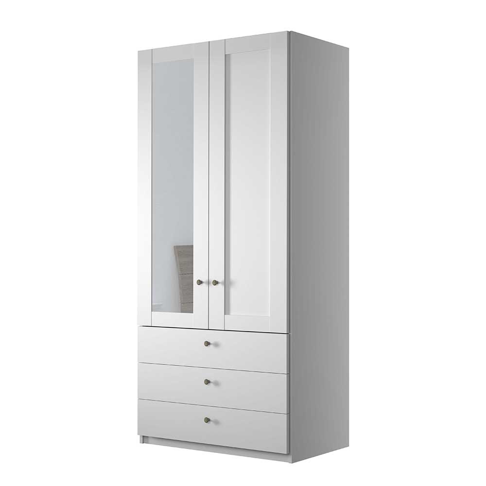 1m Kleiderschrank 2-türig & 3 Schubladen - Flinn