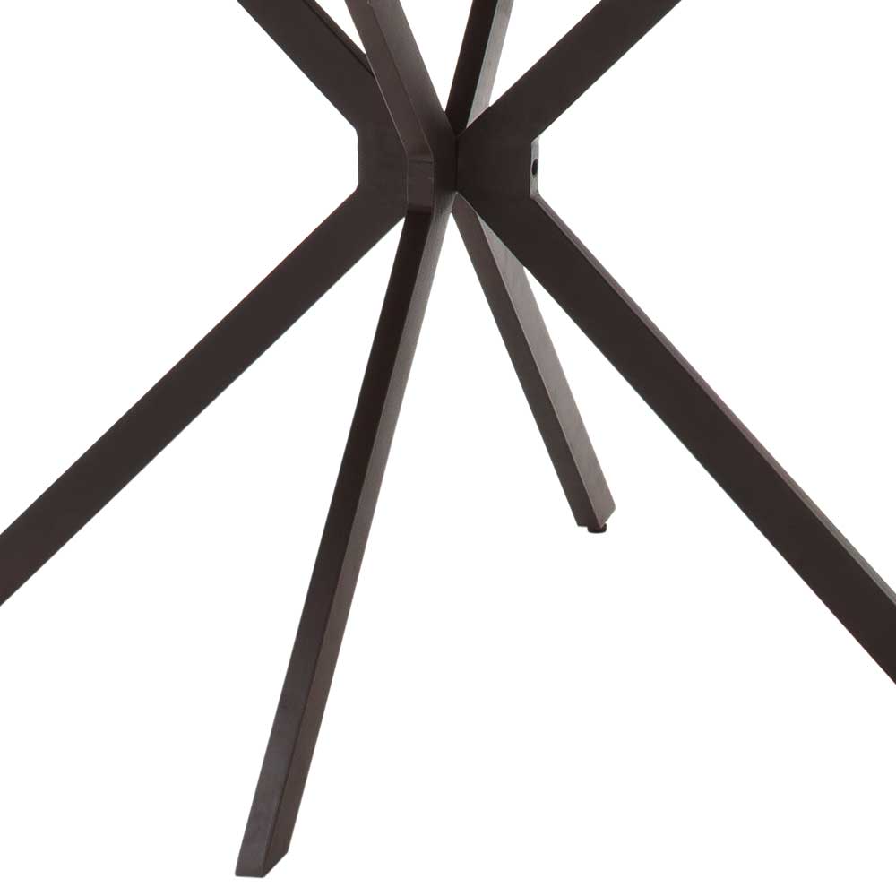 Schwarzes Spider-Metallgestell des runden Küchentisches – Lisbon
