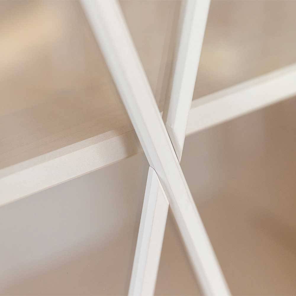 Landhaus Highboard aus Kiefer zweifarbig - Zalya