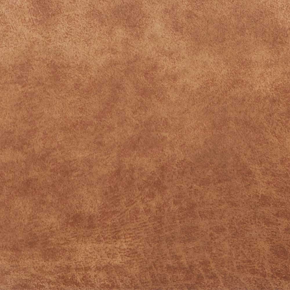 Recyclingleder Hocker in Cognac Braun - Sina