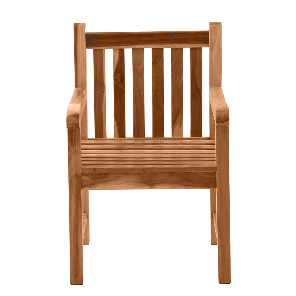 Garten Armlehnstuhl aus Teak Massivholz - Klahuma