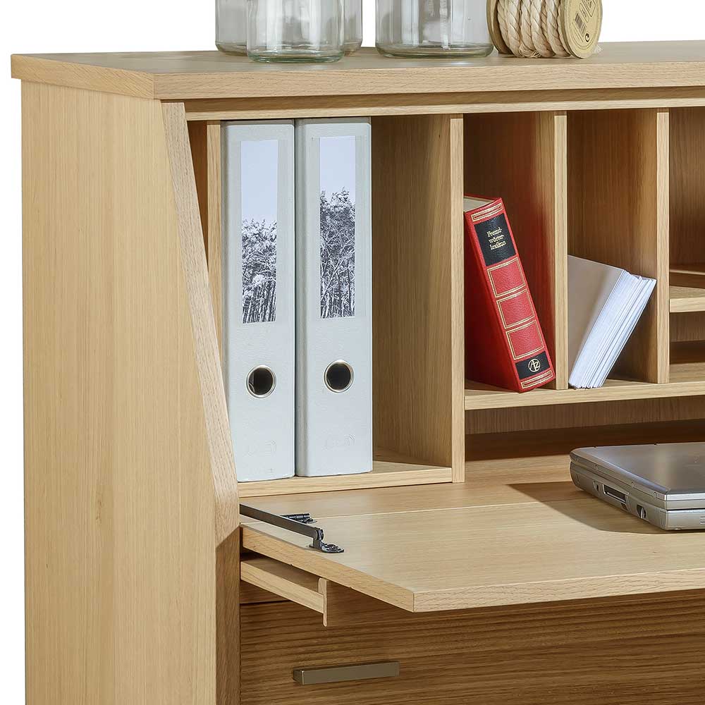 Sekretär Schreibtisch Schrank in Eiche - Ryan