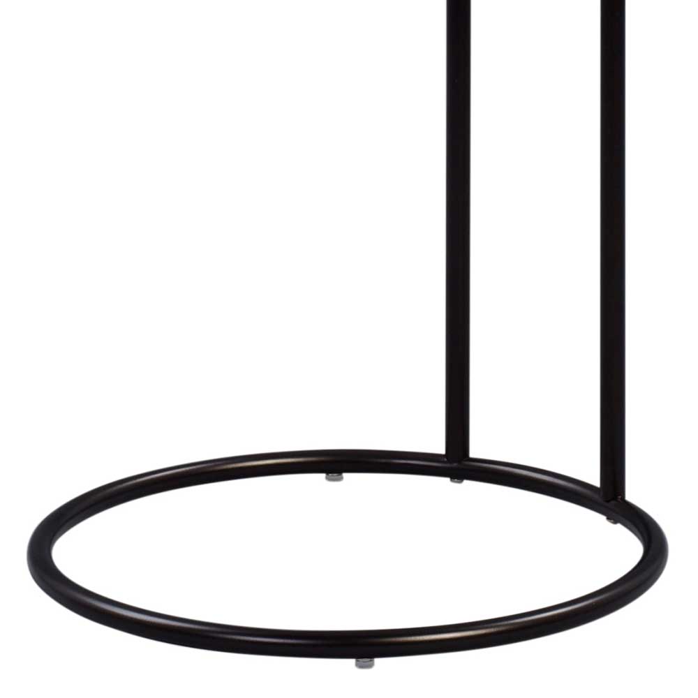 Schwarzer Anstelltisch in Rund 45cm - Odyssena