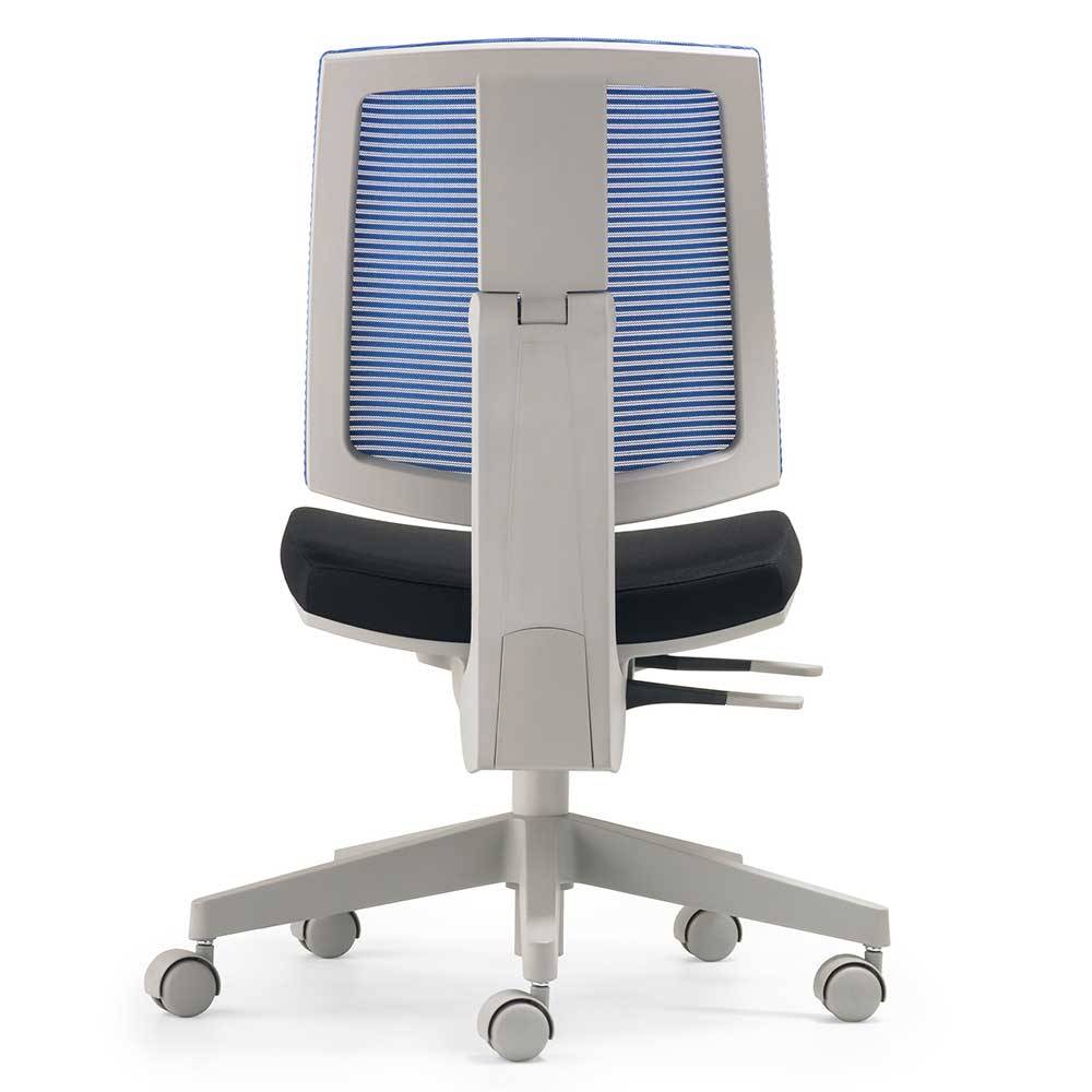 Bürostuhl mit Mesh Rücken in Blau - Fidono