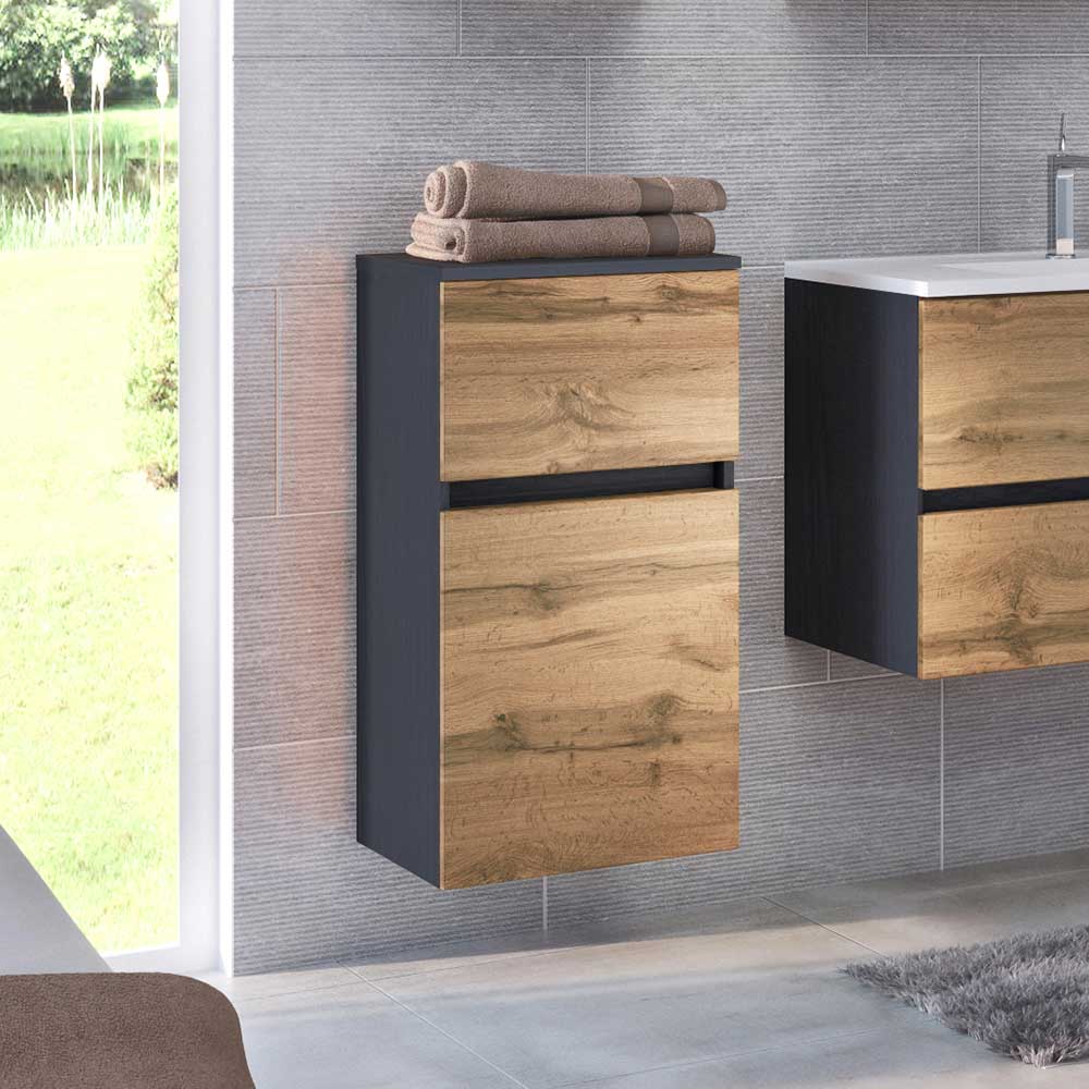 40x84x35 Badschrank mit Schublade & Tür - Endely I