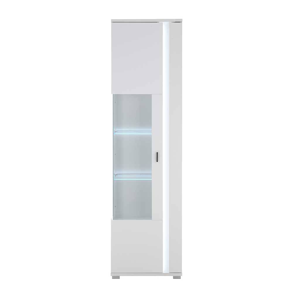 Schmaler Vitrinenschrank mit LED Beleuchtung - Tirol