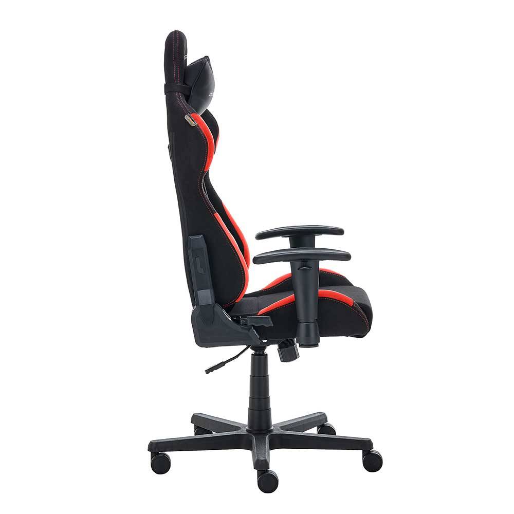Computerstuhl für Gamer in Schwarz Rot - Gelvino