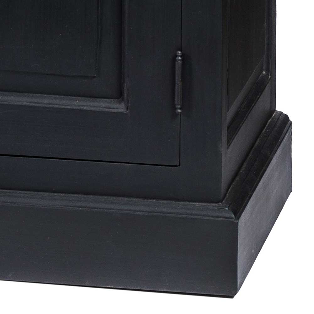 220x96x53 Vintage Design Anrichte in Schwarz - Niovan