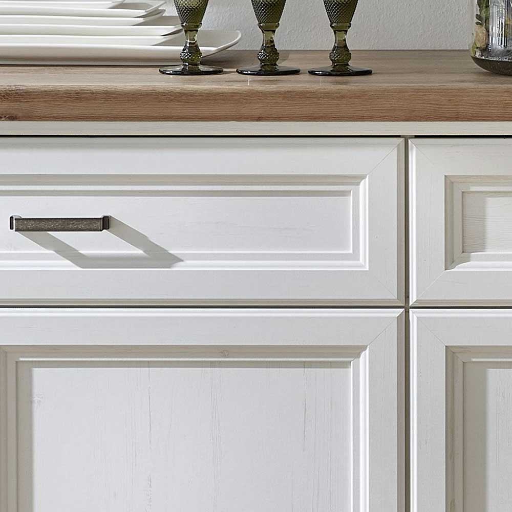 171x102x48 Sideboard in Weiß & Eiche - Sinolita
