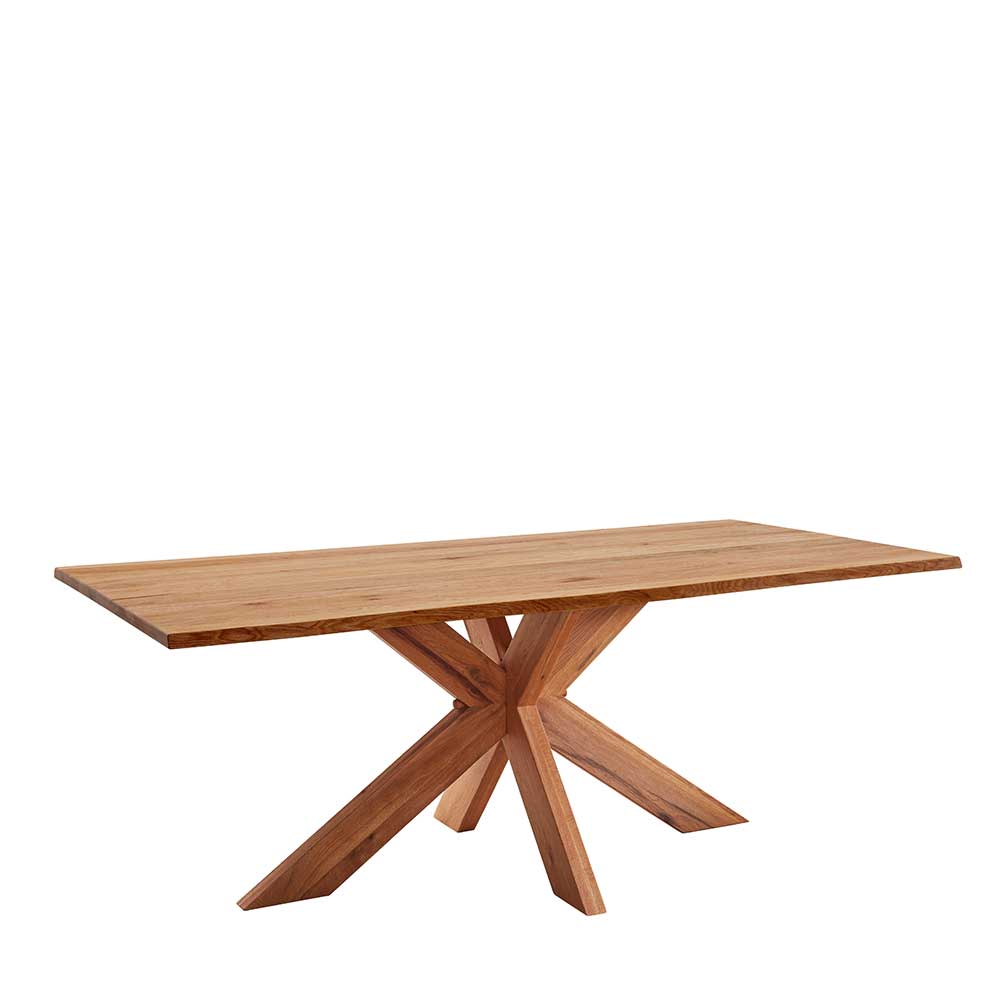 Naturkante Holztisch aus Zerreiche - Serrat