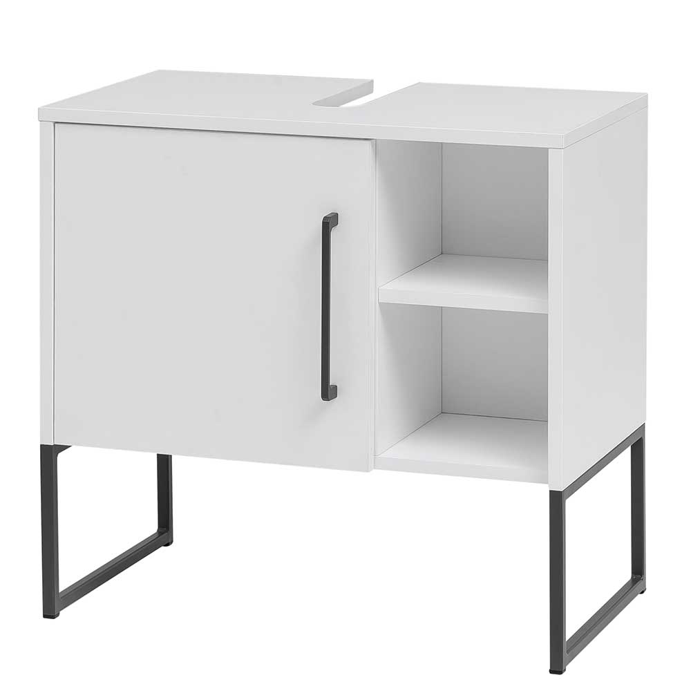 Bad Waschbecken Unterschrank aus Stahl & MDF - Ismilav