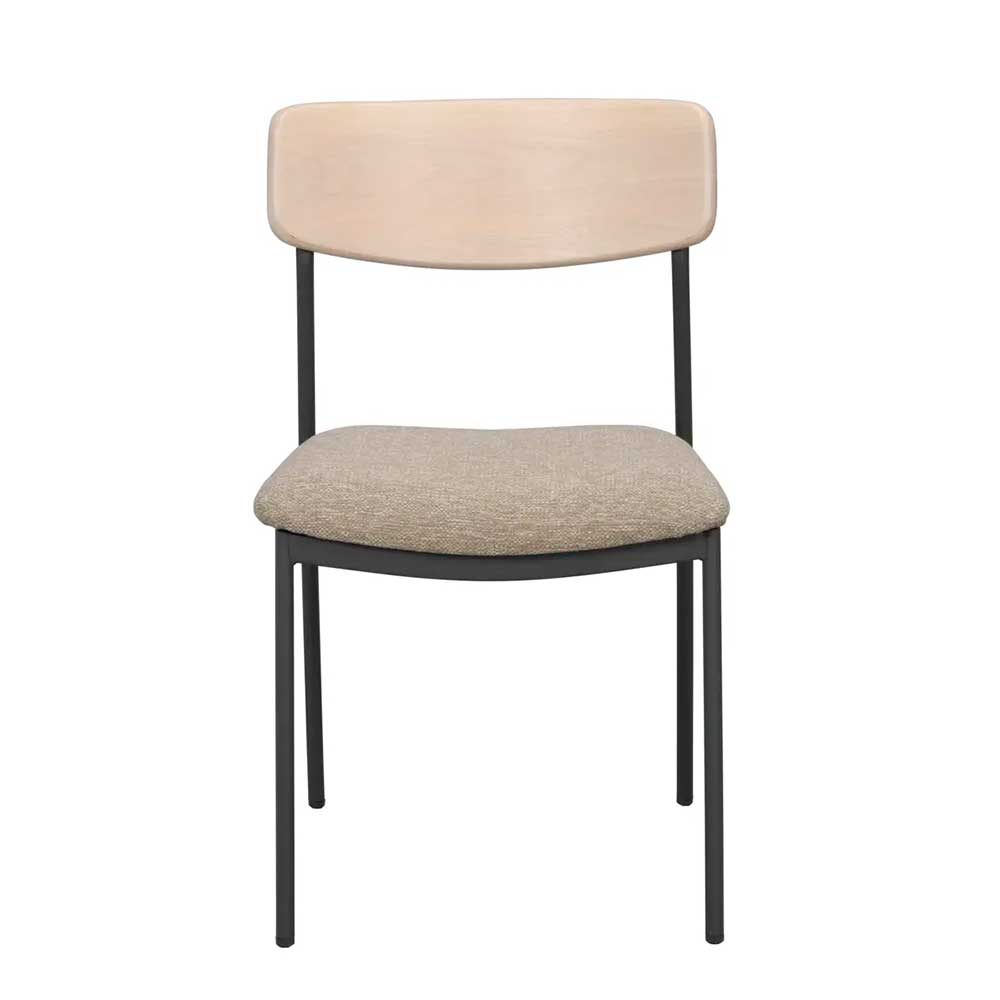 Stühle mit Polstersitz in Beige - Gora (2er Set)