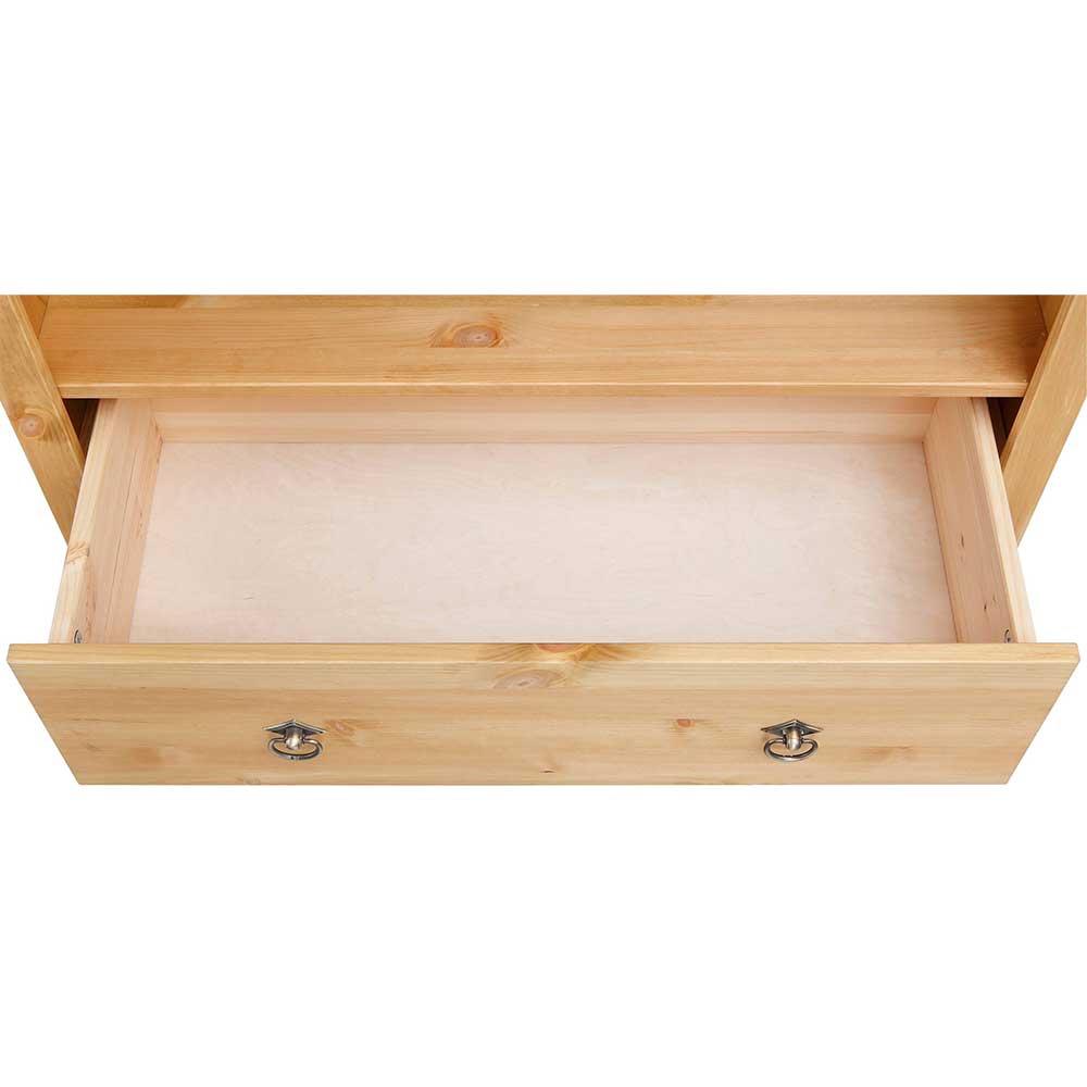 178cm hohes Kiefernholz Regal mit 4 Fächern - Vinidad
