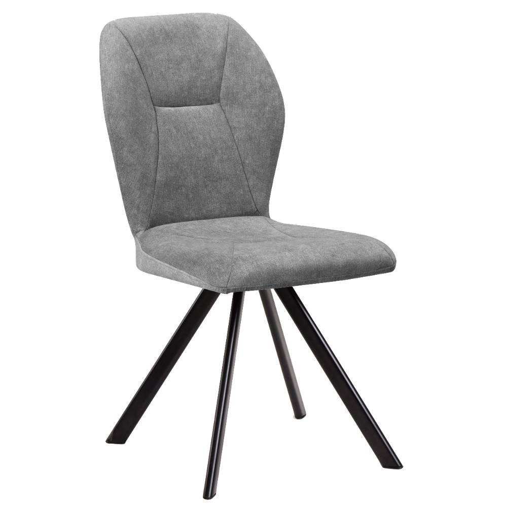 Esszimmer-Drehstühle in Grau - Pogarana (2er Set)
