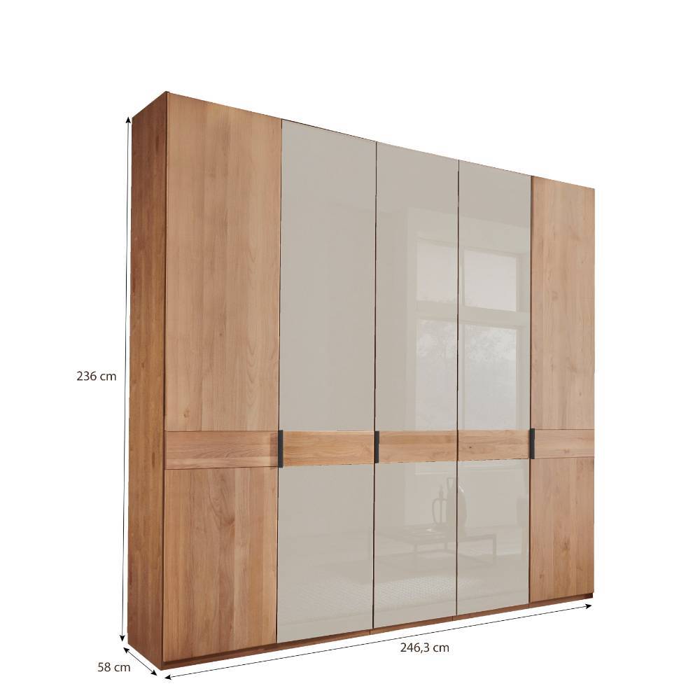 5-türiger Schlafzimmerschrank mit 236 cm Höhe - Angelina