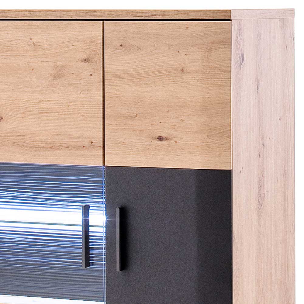 Wohnzimmer Vitrine Highboard zweifarbig - Vecenda