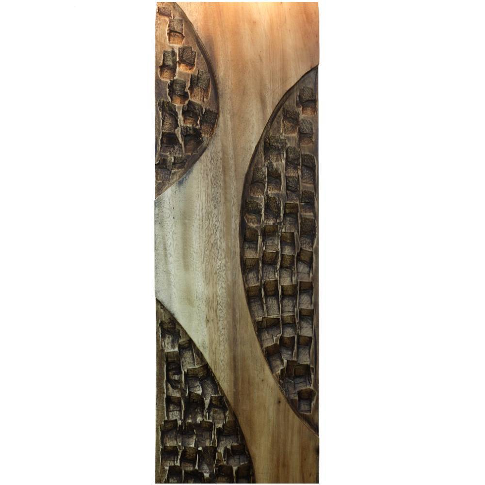 Stehleuchte mit Akazienholz Stele - Nucetta
