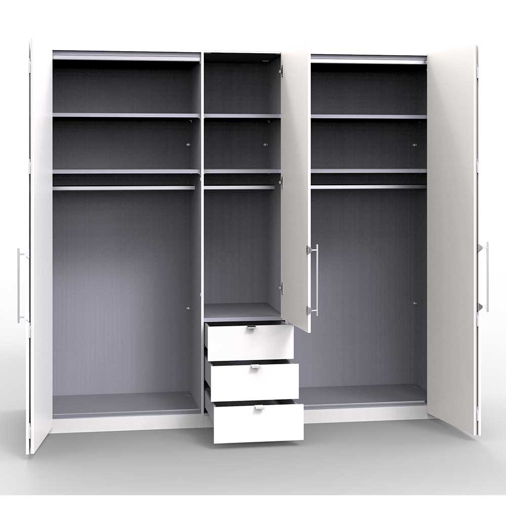 Falttüren Kleiderschrank Bluena in Weiß