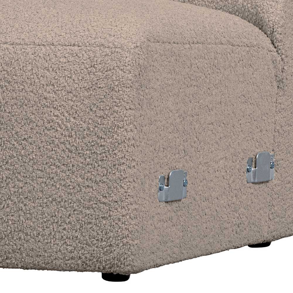 Systemsofa Modul in Beige Boucle - Viticco