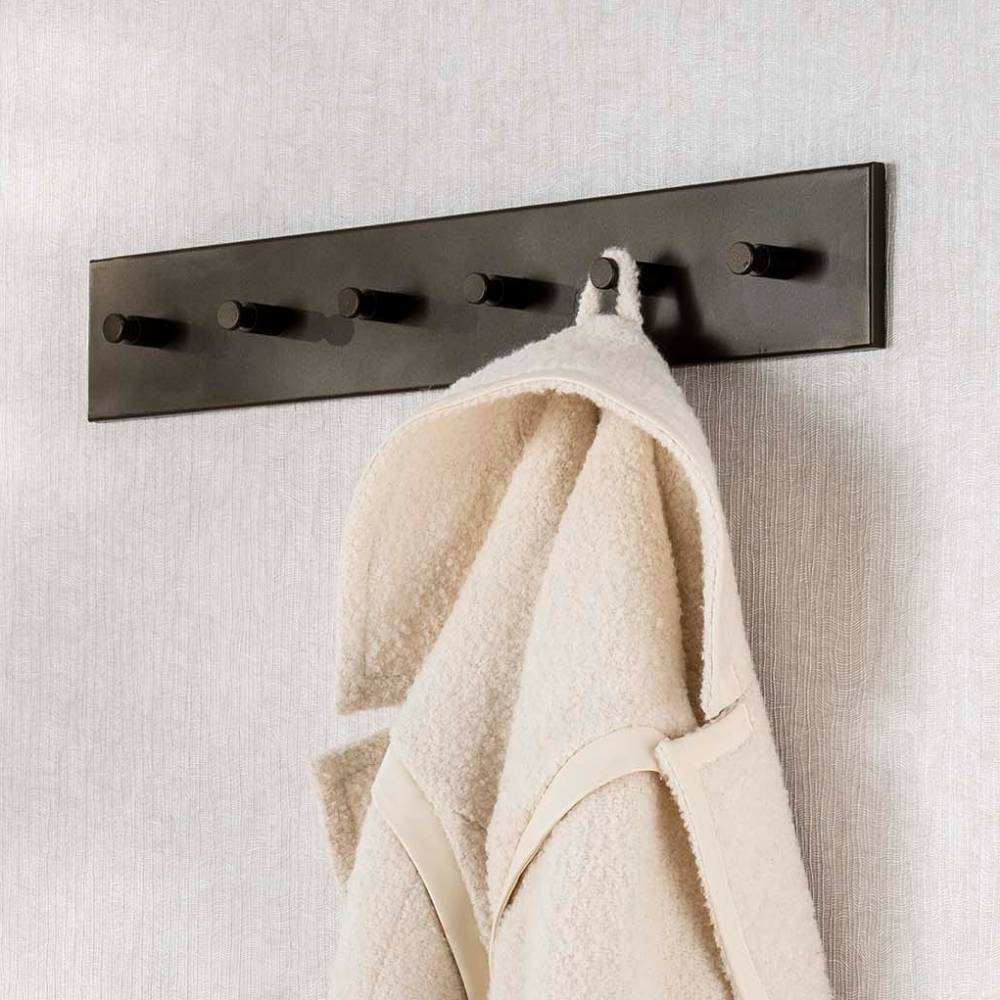 Garderobe Hakenleiste in Dunkelbraun Bronze - Matic