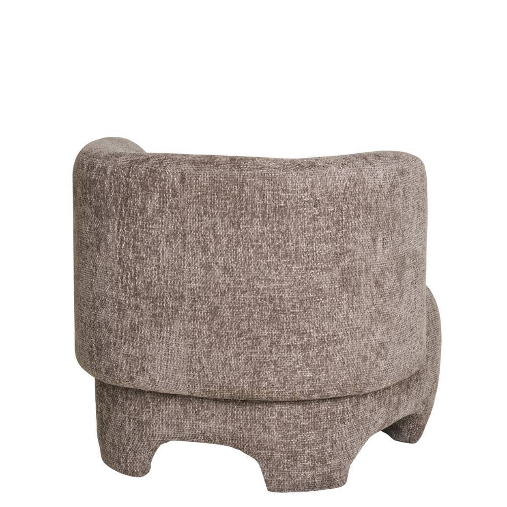 Design Loungesessel in Hellbraun - Sebetino