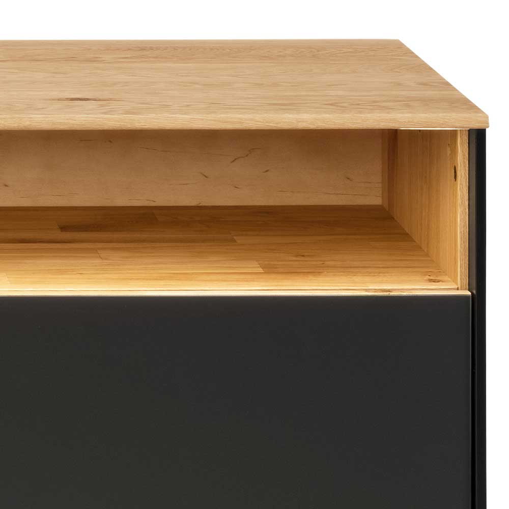 TV Lowboard aus Wildeiche massiv mit LED - Viligrana