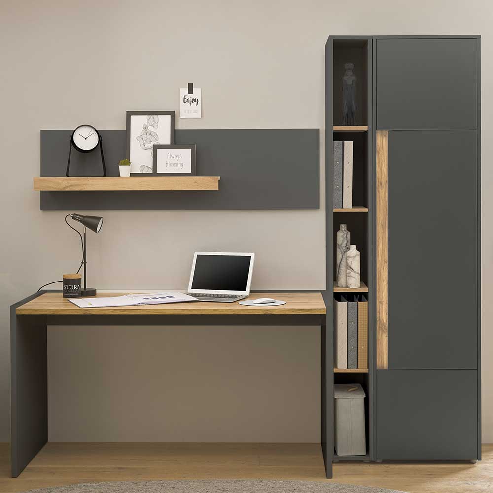 Möbelset fürs Home Office komplett - Ahilav (vierteilig)